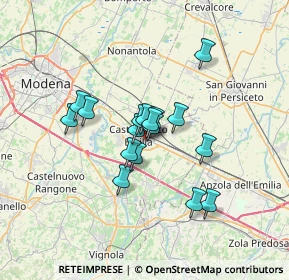 Mappa Via Volturno, 41013 Castelfranco Emilia MO, Italia (4.83529)