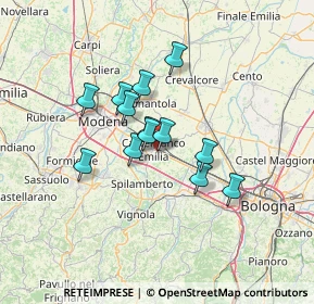 Mappa Via Peschiera, 41013 Castelfranco Emilia MO, Italia (10.02615)