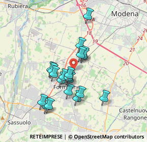 Mappa Via Filippo Brunelleschi, 41043 Formigine MO, Italia (2.986)