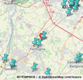 Mappa Via Filippo Brunelleschi, 41043 Formigine MO, Italia (6.9555)