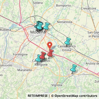 Mappa Strada Tre Case, 41126 Modena MO, Italia (6.99357)