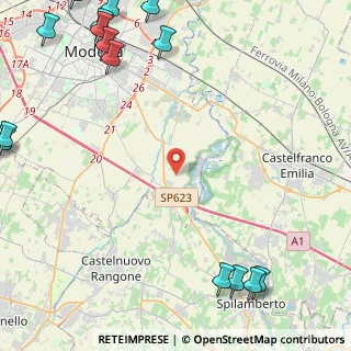 Mappa Strada Tre Case, 41126 Modena MO, Italia (7.572)