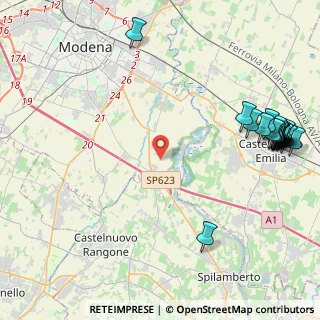 Mappa Strada Tre Case, 41126 Modena MO, Italia (5.999)