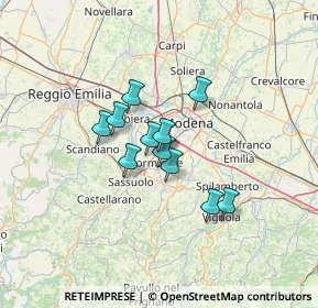 Mappa Via Enrico Mattei, 41043 Formigine MO, Italia (8.95364)