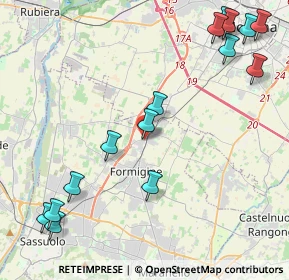 Mappa Via Enrico Mattei, 41043 Formigine MO, Italia (5.51733)