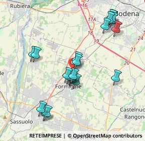 Mappa Via Enrico Mattei, 41043 Formigine MO, Italia (3.9545)