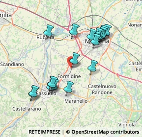 Mappa Via Enrico Mattei, 41043 Formigine MO, Italia (7.40842)