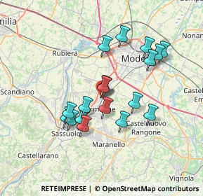 Mappa Via Enrico Mattei, 41043 Formigine MO, Italia (6.34833)