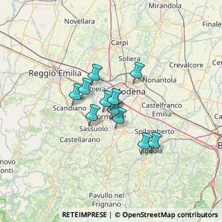 Mappa Via G. Carli, 41043 Formigine MO, Italia (8.93)