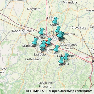 Mappa Via G. Carli, 41043 Formigine MO, Italia (9.61333)