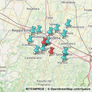 Mappa Via G. Carli, 41043 Formigine MO, Italia (10.87643)