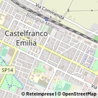 Mapa Castelfranco Emilia