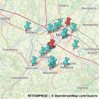 Mappa Via Pietro Giardini, 41043 Formigine MO, Italia (6.23889)