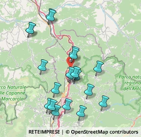 Mappa Via Isolabuona, 16019 Ronco Scrivia GE, Italia (7.8895)