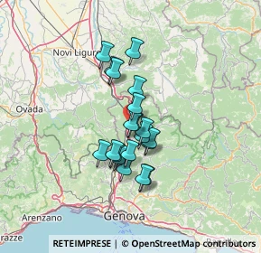 Mappa Via Isolabuona, 16019 Ronco Scrivia GE, Italia (9.7465)