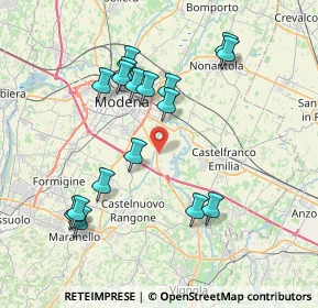 Mappa Via Vittoria Colonna, 41126 Modena MO, Italia (7.81471)
