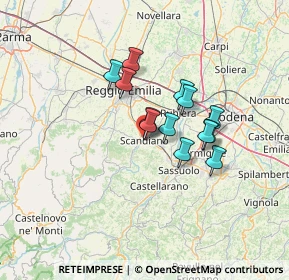 Mappa Piazza Boiardo Matteo Maria, 42019 Scandiano RE, Italia (9.71769)