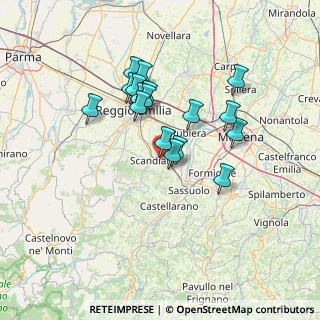 Mappa Via Giovanni Fattori, 42019 Scandiano RE, Italia (11.85647)
