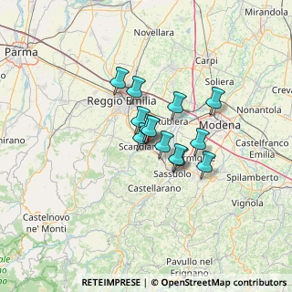 Mappa Via Giovanni Fattori, 42019 Scandiano RE, Italia (8.26462)
