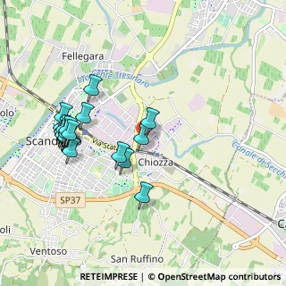 Mappa Via Giovanni Fattori, 42019 Scandiano RE, Italia (1.0345)