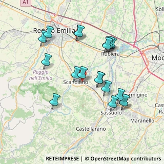 Mappa Via Giovanni Fattori, 42019 Scandiano RE, Italia (7.50421)