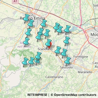 Mappa Via Giovanni Fattori, 42019 Scandiano RE, Italia (7.0025)