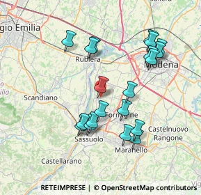 Mappa Via B. Venturelli, 41043 Formigine MO, Italia (7.2785)