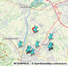 Mappa Via B. Venturelli, 41043 Formigine MO, Italia (4.47091)