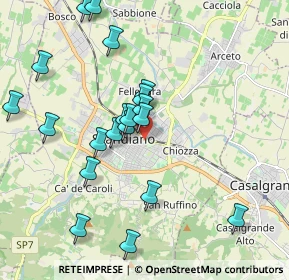 Mappa Via A. de Gasperi, 42019 Scandiano RE, Italia (2.009)