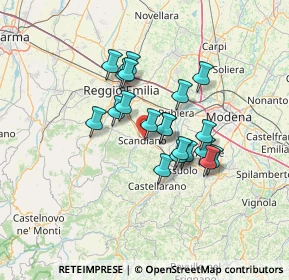 Mappa Via A. de Gasperi, 42019 Scandiano RE, Italia (10.334)