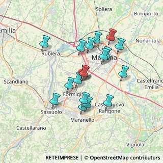 Mappa Via Adolfo Venturi, 41043 Formigine MO, Italia (6.21)