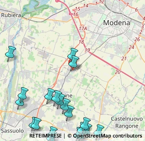 Mappa Via Adolfo Venturi, 41043 Formigine MO, Italia (6.2155)