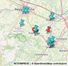 Mappa Via G. Garibaldi, 42019 Scandiano RE, Italia (7.24857)