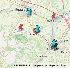 Mappa Via G. Garibaldi, 42019 Scandiano RE, Italia (8.0875)