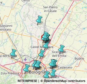 Mappa 40050 Funo BO, Italia (7.6805)