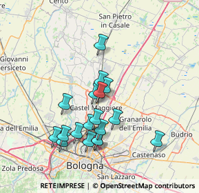 Mappa 40050 Funo BO, Italia (6.75833)