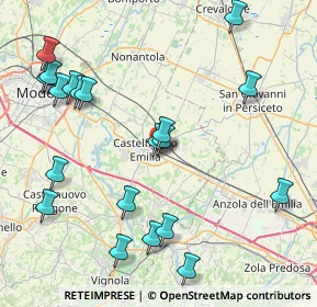 Mappa Via G.A. Borelli, 41013 Castelfranco Emilia MO, Italia (9.754)