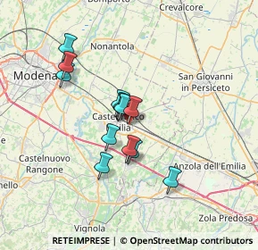 Mappa Via G.A. Borelli, 41013 Castelfranco Emilia MO, Italia (5.21308)