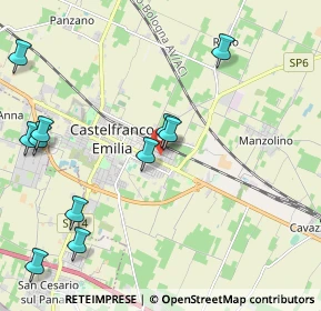 Mappa Via Ramelli, 41013 Castelfranco Emilia MO, Italia (2.83231)