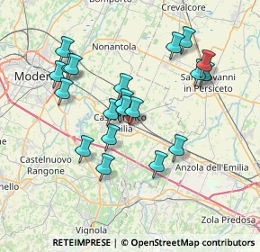 Mappa Via Ramelli, 41013 Castelfranco Emilia MO, Italia (7.0155)
