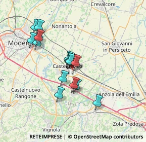 Mappa Via Ramelli, 41013 Castelfranco Emilia MO, Italia (5.91133)