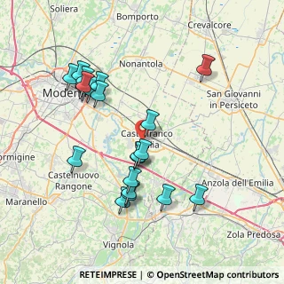 Mappa Via Lussemburgo, 41013 Castelfranco Emilia MO, Italia (7.7455)