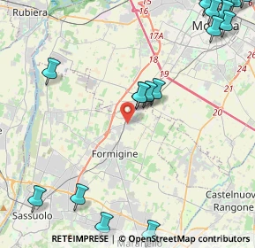 Mappa Via Giacomo Leopardi, 41043 Formigine MO, Italia (6.31471)