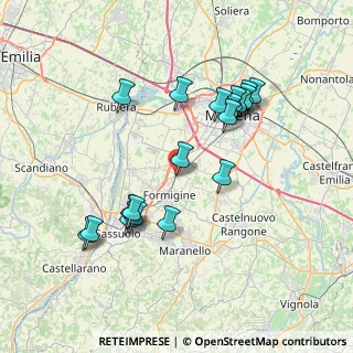 Mappa Via Donato Bramante, 41043 Casinalbo MO, Italia (7.36632)