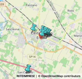 Mappa Via Po Emilio, 41013 Castelfranco Emilia MO, Italia (1.0325)