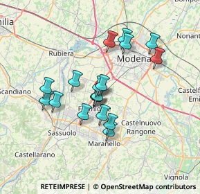 Mappa Via Erri Billò, 41043 Formigine MO, Italia (5.70111)