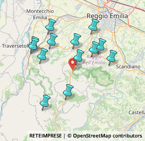 Mappa Via XXV Aprile, 42030 Vezzano Sul Crostolo RE, Italia (7.24385)