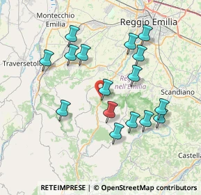 Mappa Via XXV Aprile, 42030 Vezzano Sul Crostolo RE, Italia (7.37625)