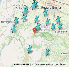 Mappa Via XXV Aprile, 42030 Vezzano Sul Crostolo RE, Italia (8.7405)