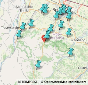 Mappa Via XXV Aprile, 42030 Vezzano Sul Crostolo RE, Italia (8.782)